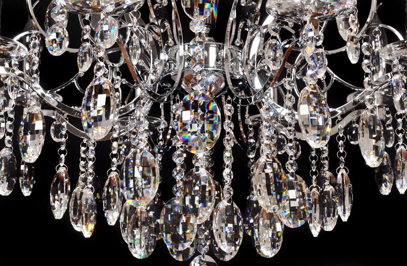 Lumina Deco Daniella 8L chandelier E14, D 66cm