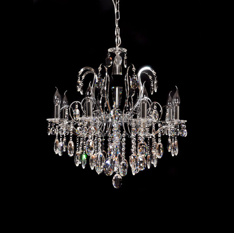 Lumina Deco Daniella 8L chandelier E14, D 66cm