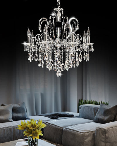 Lumina Deco Daniella 8L chandelier E14, D 66cm