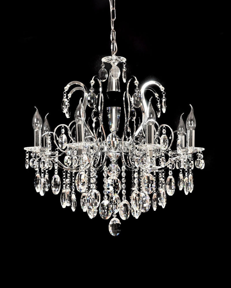 Lumina Deco Daniella 8L chandelier E14, D 66cm