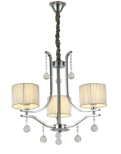 Lumina Deco Fontenea 3L chandelier E14, D 60cm