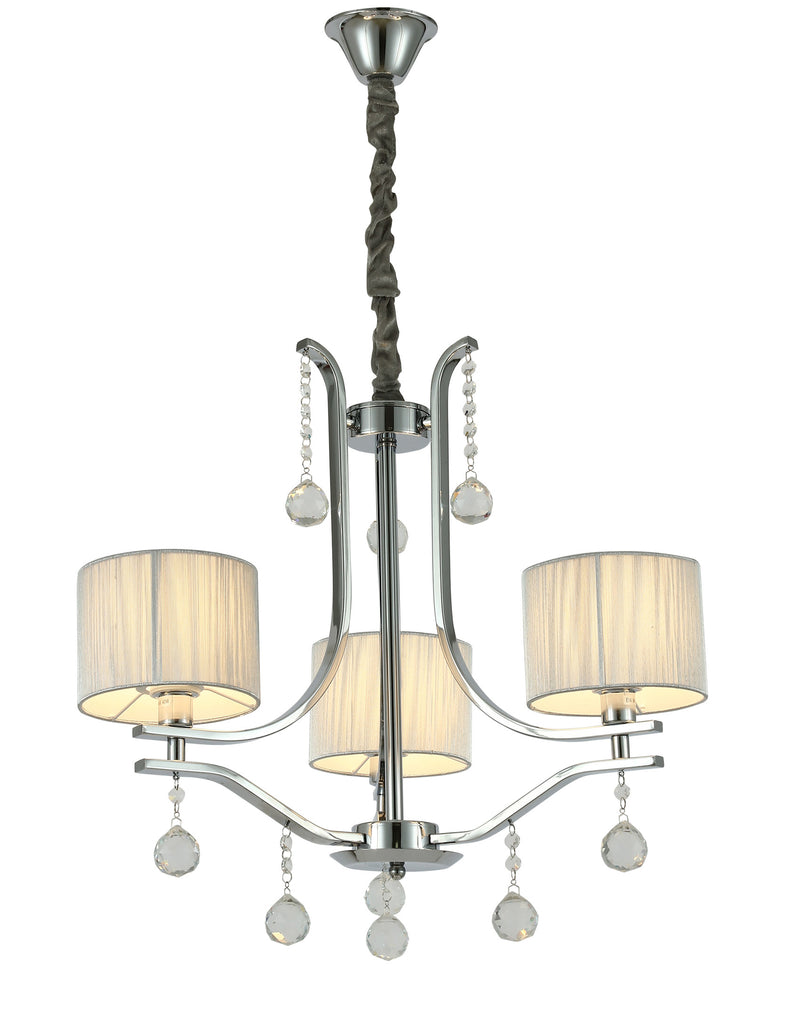 Lumina Deco Fontenea 3L chandelier E14, D 60cm