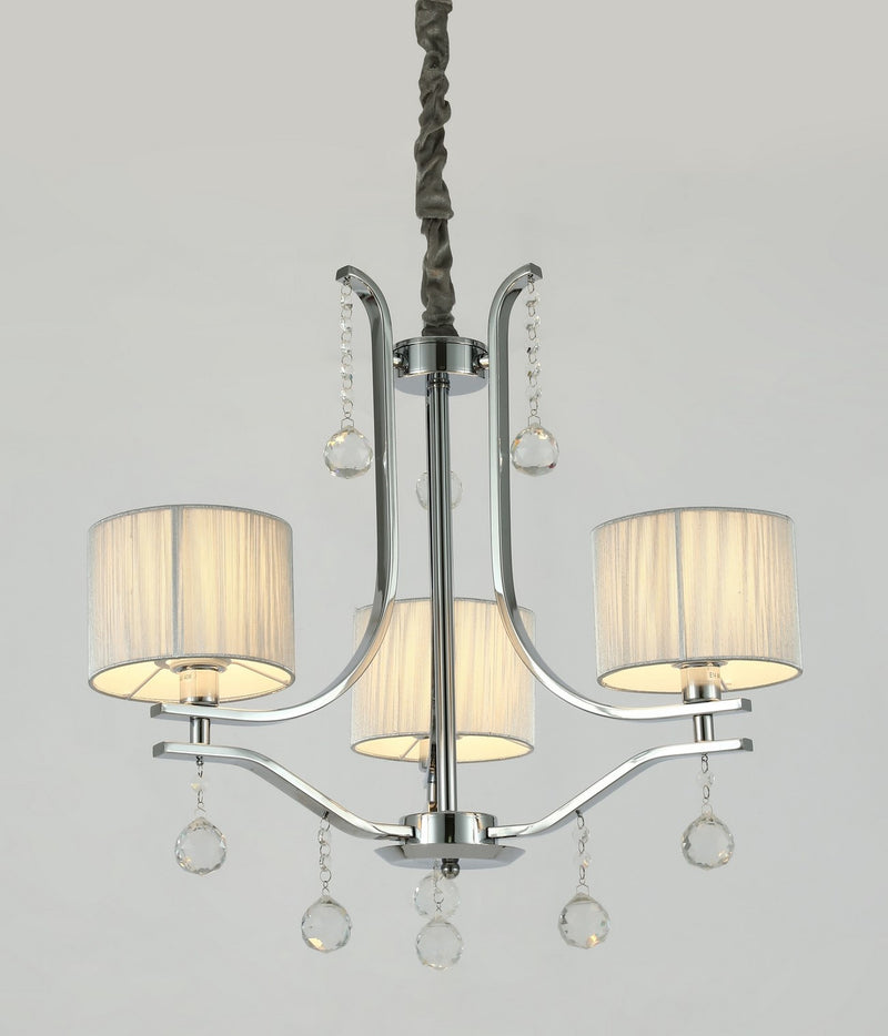 Lumina Deco Fontenea 3L chandelier E14, D 60cm