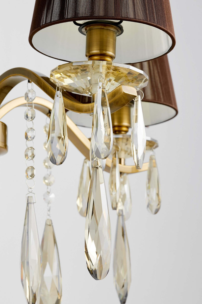 Lumina Deco Alessia 4L chandelier E27, D 50cm