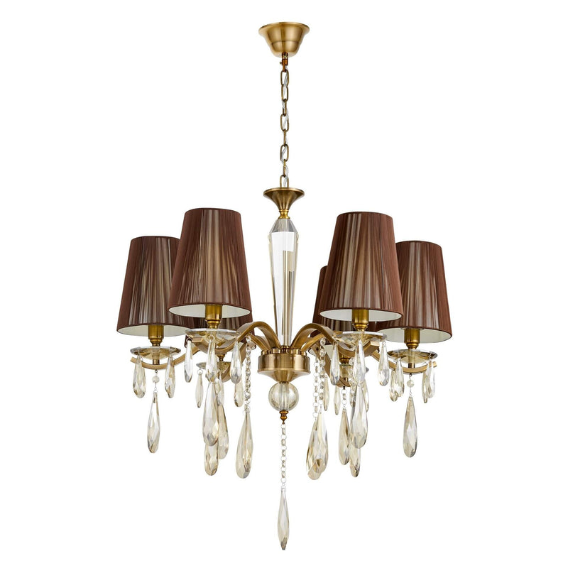 Lumina Deco Alessia 6L chandelier E14, D 66cm