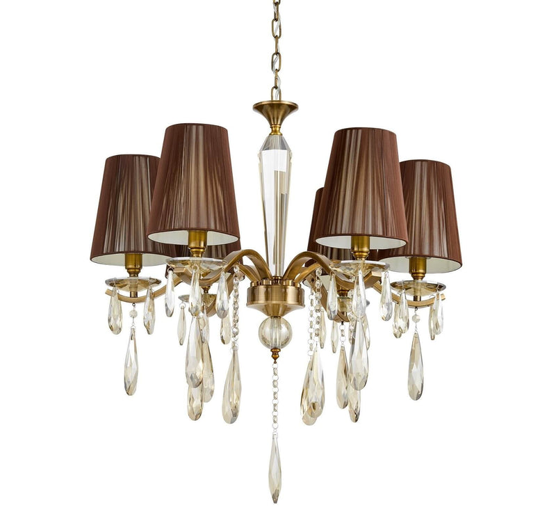 Lumina Deco Alessia 6L chandelier E14, D 66cm