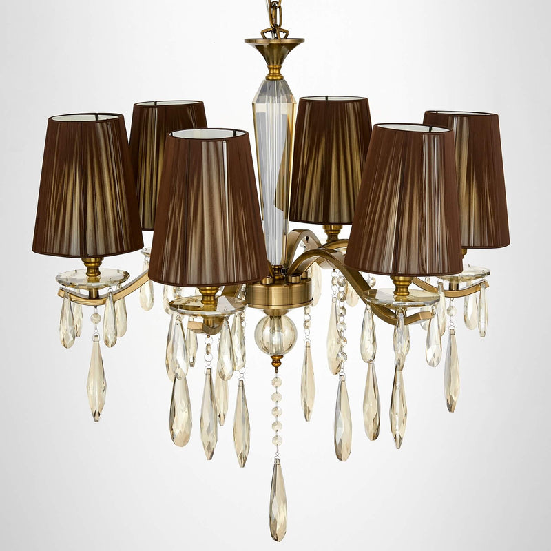 Lumina Deco Alessia 6L chandelier E14, D 66cm