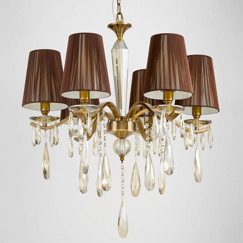 Lumina Deco Alessia 6L chandelier E14, D 66cm