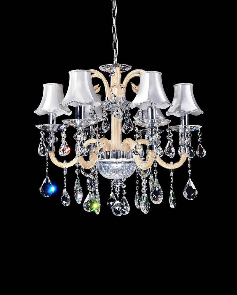 Lumina Deco Denica 6L chandelier E14, D 66cm