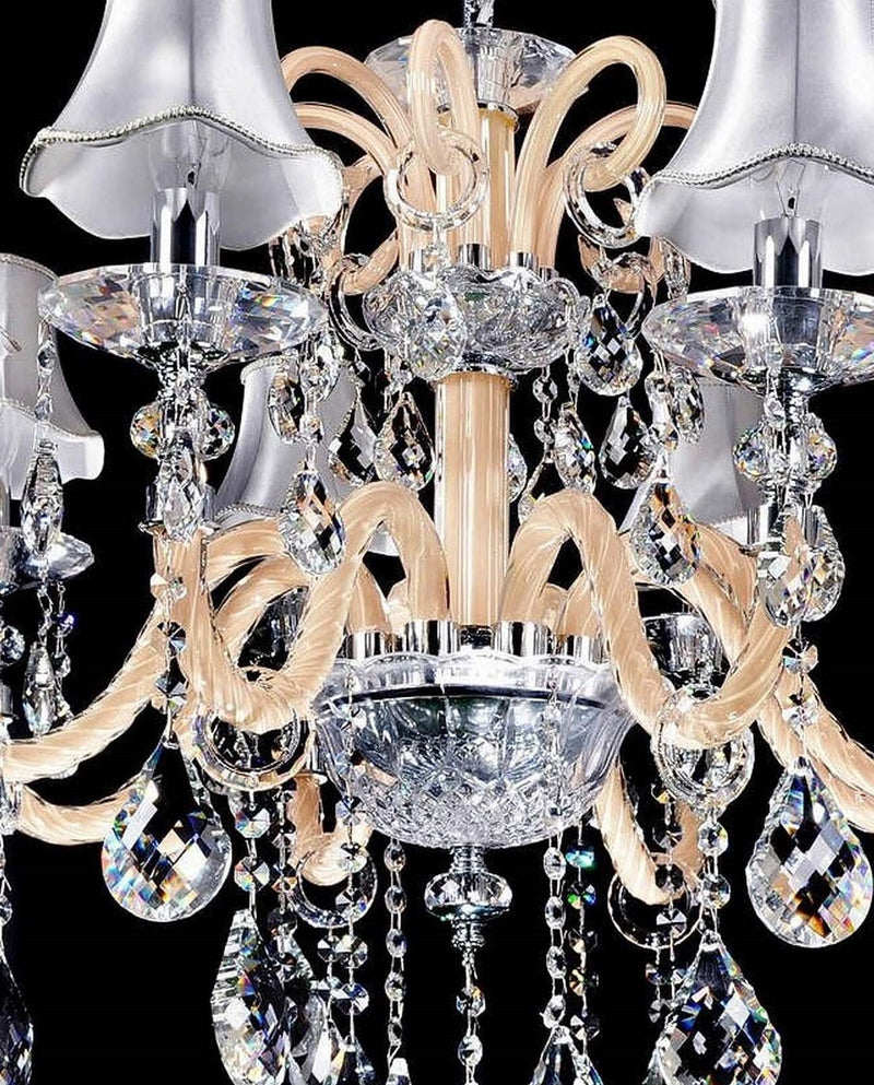 Lumina Deco Denica 8L chandelier E14, D 80cm