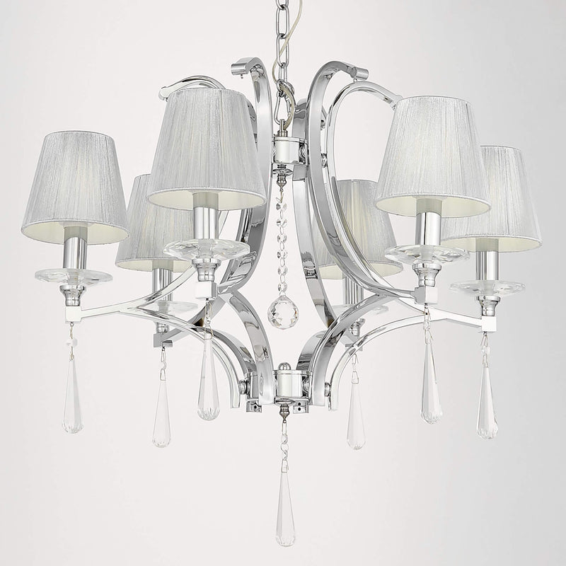 Lumina Deco Venisia 6L chandelier E14, D 68cm