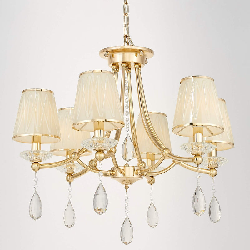 Lumina Deco Domini 6L chandelier E14, D 72cm