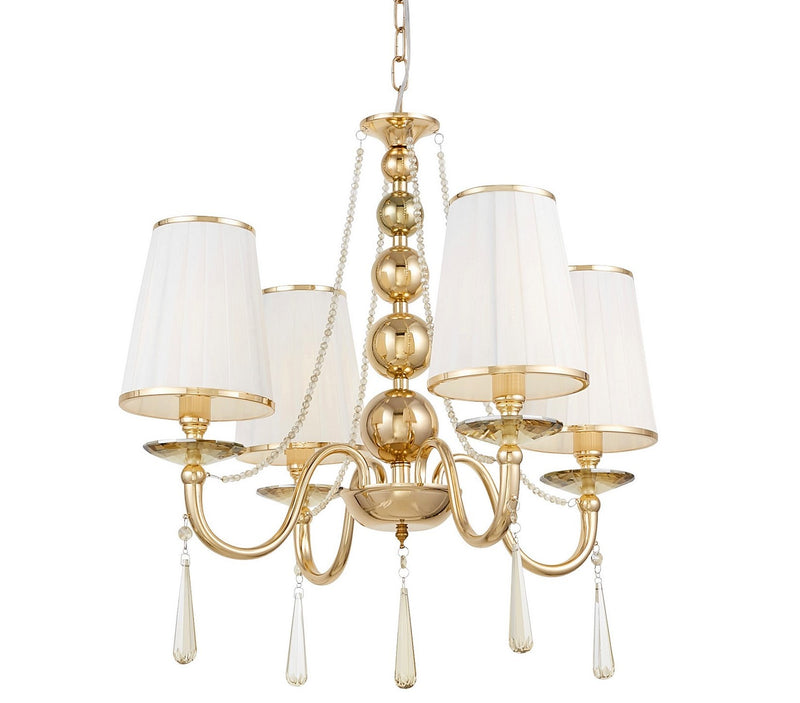 Lumina Deco Fabione 4L chandelier E14, D 58cm