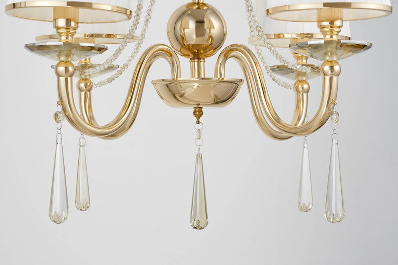 Lumina Deco Fabione 4L chandelier E14, D 58cm