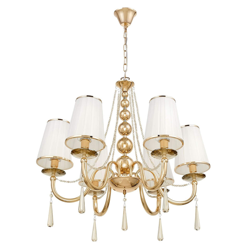 Lumina Deco Fabione 6L chandelier E14, D 70cm