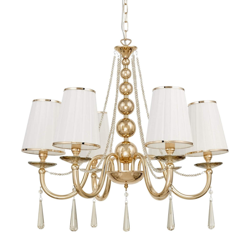 Lumina Deco Fabione 6L chandelier E14, D 70cm