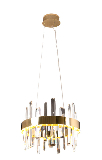 Maxlight Prince 1L pendant lamp, crystal, D 40cm