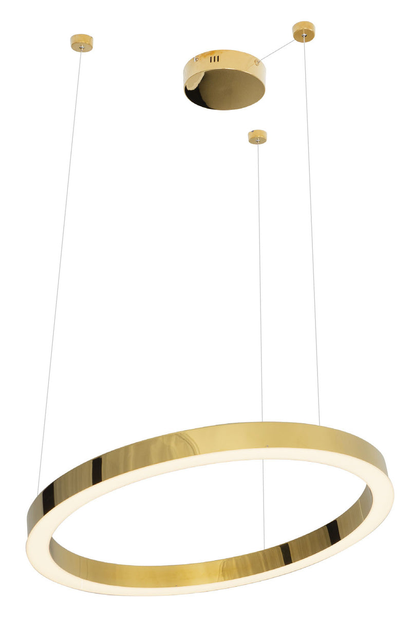 Maxlight Luxury 1L pendant lamp gold, D 70cm