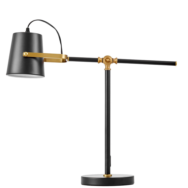 Lumina Deco Fela 1L reading table lamp E27, H 60cm