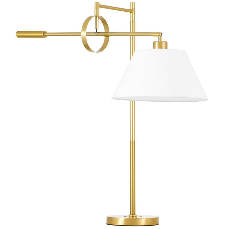 Lumina Deco Turin 1L reading table lamp E27, H 76cm