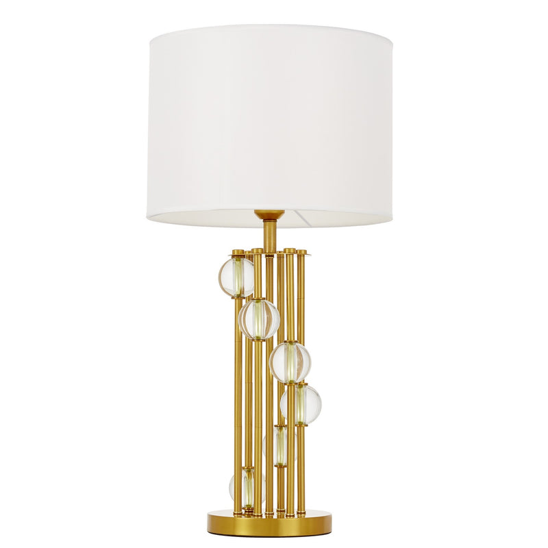 Lumina Deco Campaign 1L table lamp E27, D 35cm