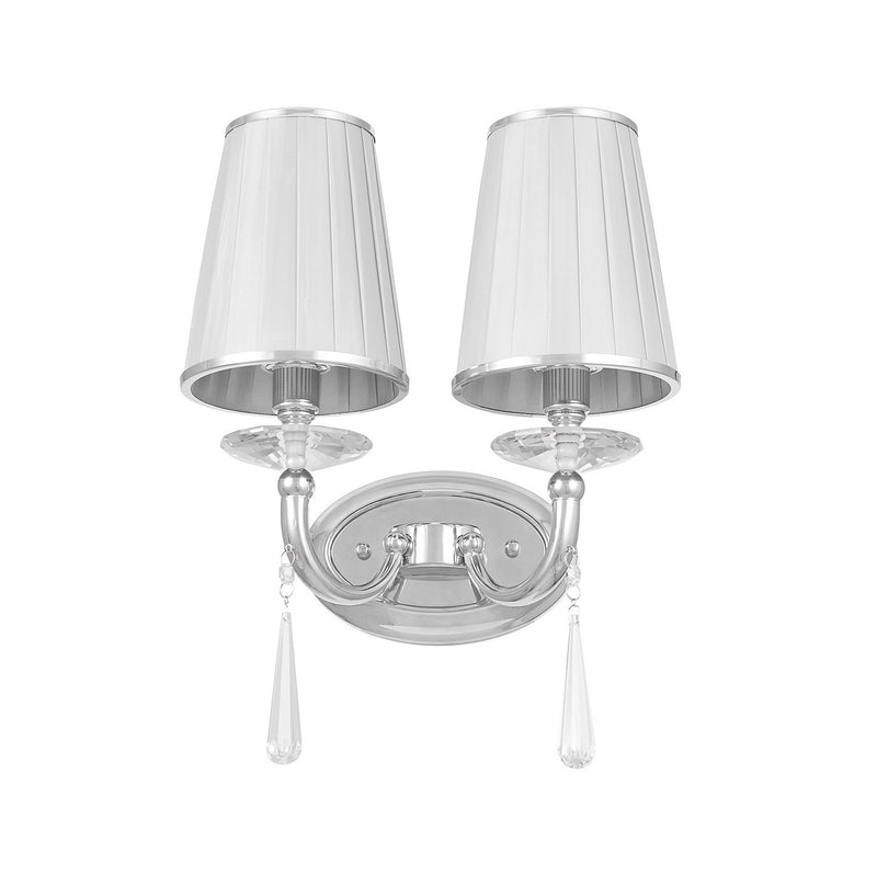 Lumina Deco Fabione 2L wall sconce lamp E14, H 40cm