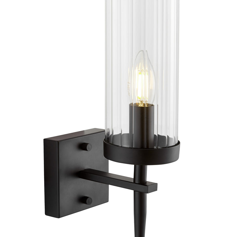 Lumina Deco Moratti 1L wall sconce lamp E14, H 40cm