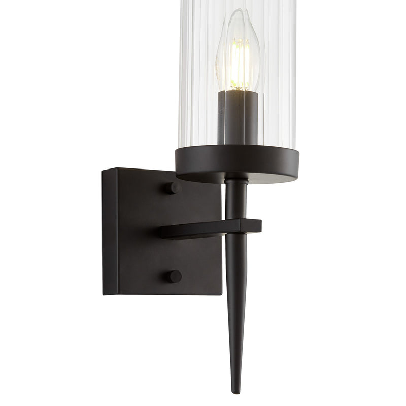 Lumina Deco Moratti 1L wall sconce lamp E14, H 40cm