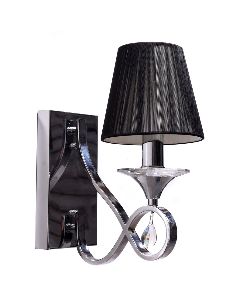 Lumina Deco Negrio 1L wall sconce lamp E14, H 40cm