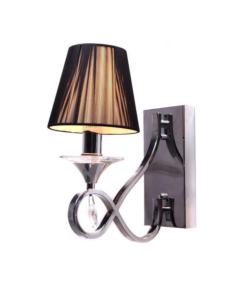 Lumina Deco Negrio 1L wall sconce lamp E14, H 40cm