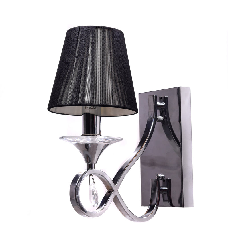 Lumina Deco Negrio 1L wall sconce lamp E14, H 40cm