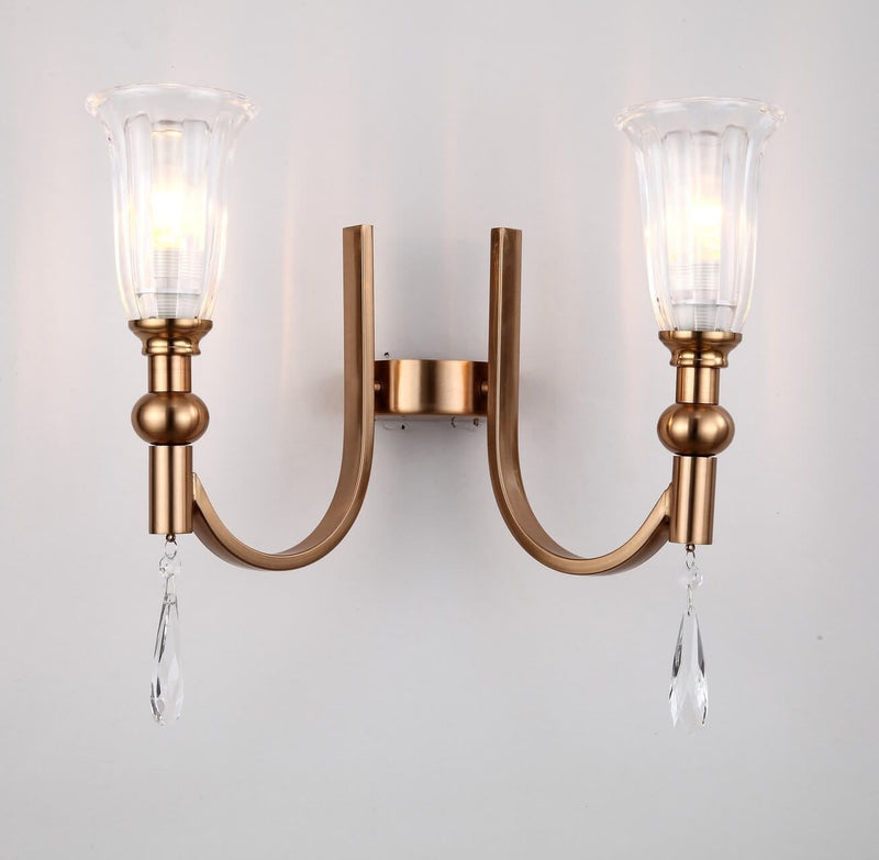 Lumina Deco Rionella 2L wall sconce lamp E27, H 35cm