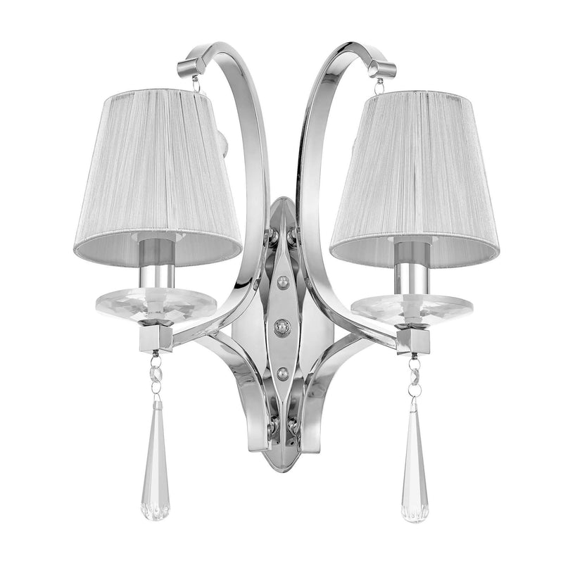 Lumina Deco Venisia 2L wall sconce lamp E14, H 38cm