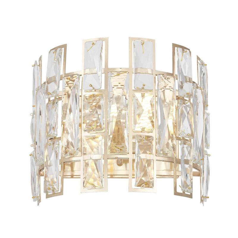 Lumina Deco Fiorina 2L wall sconce lamp E14, H 22,5cm