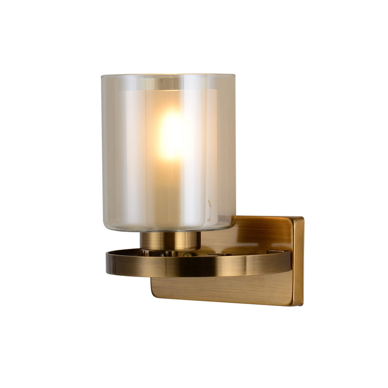 Lumina Deco Santini 1L wall sconce lamp E27, H 24cm