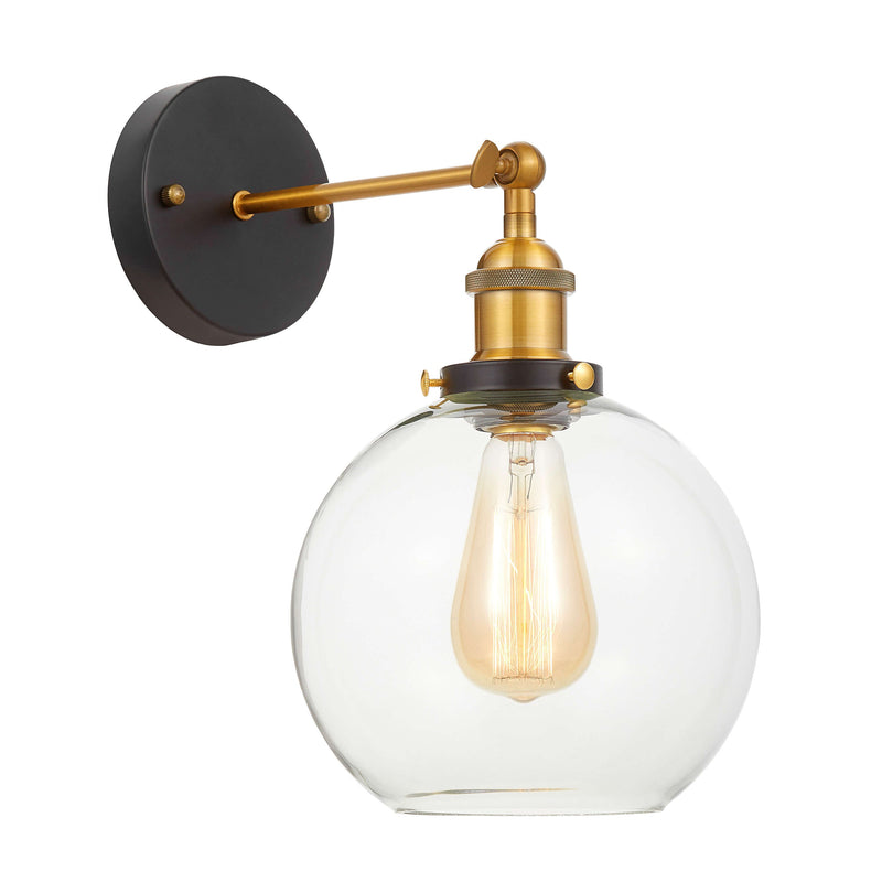 Lumina Deco Navarro 1L wall sconce lamp E27, D 18cm