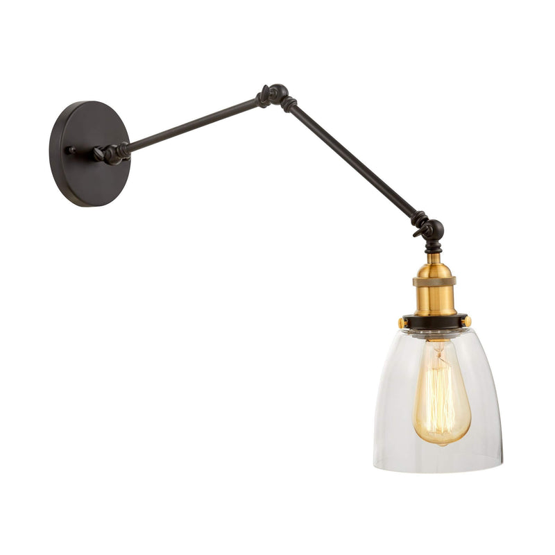 Lumina Deco Barton 1L swing wall lamp E27