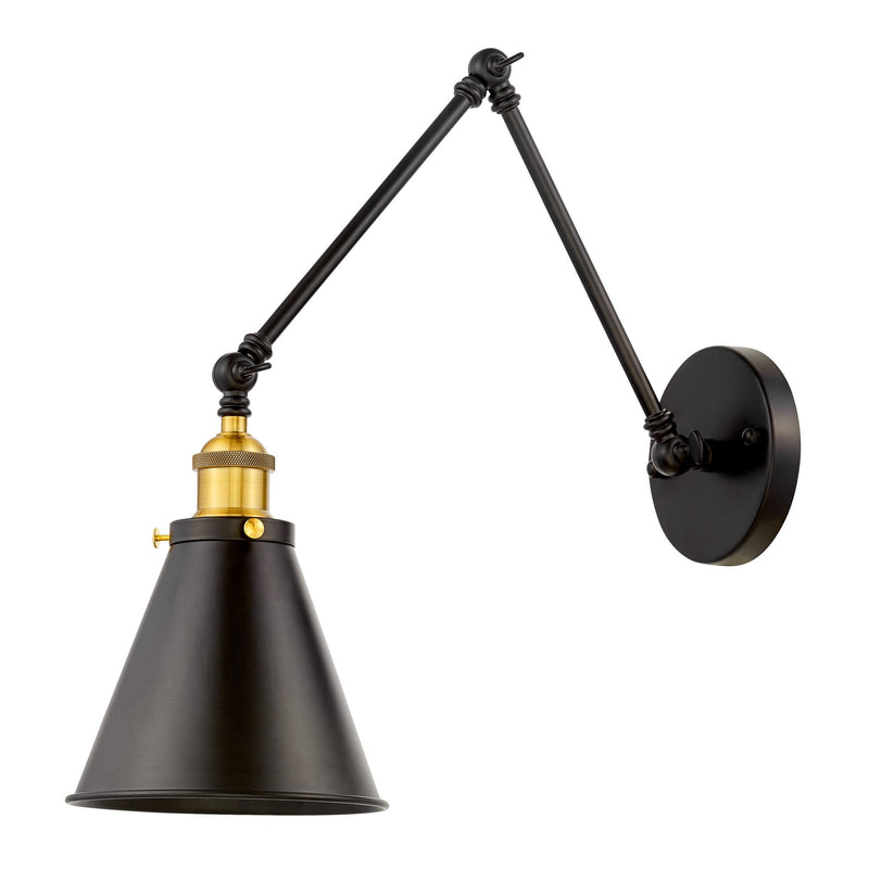 Lumina Deco Rubi 1L swing wall lamp E27, H 26cm