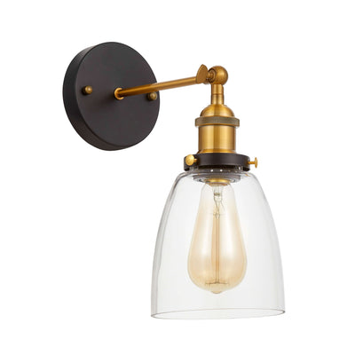 Lumina Deco Fabi 1L wall sconce lamp E27, H 25cm