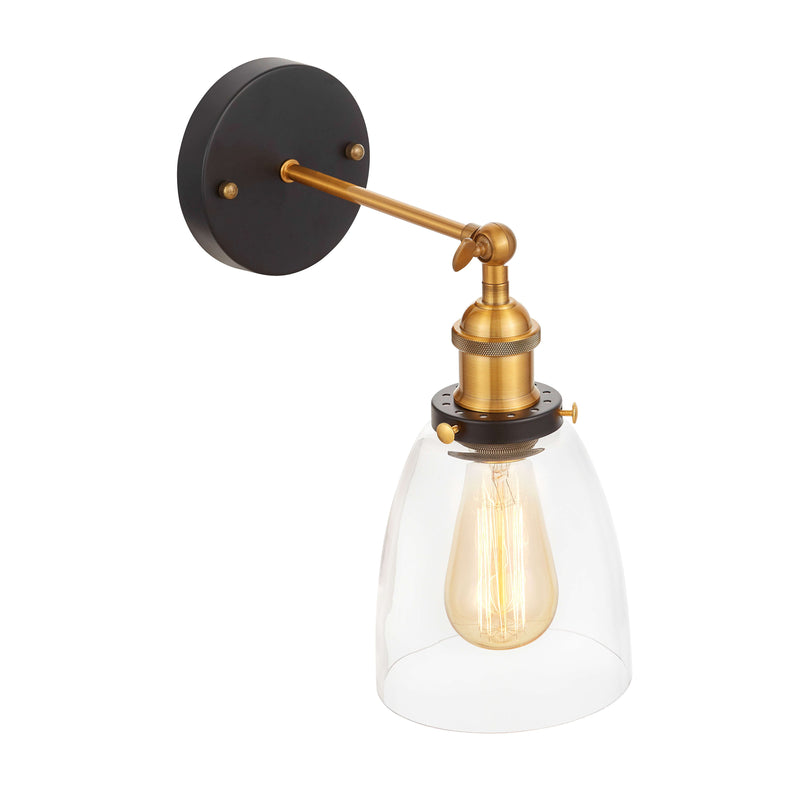 Lumina Deco Fabi 1L wall sconce lamp E27, H 25cm