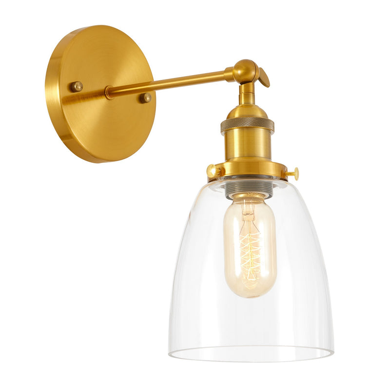 Lumina Deco Fabi 1L wall sconce lamp E27, H 25cm