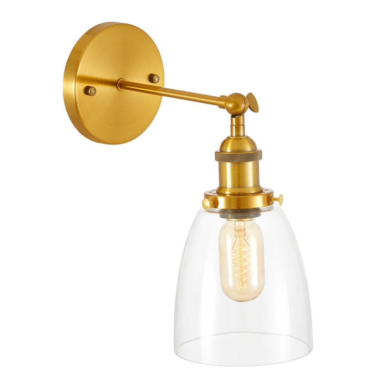 Lumina Deco Fabi 1L wall sconce lamp E27, H 25cm