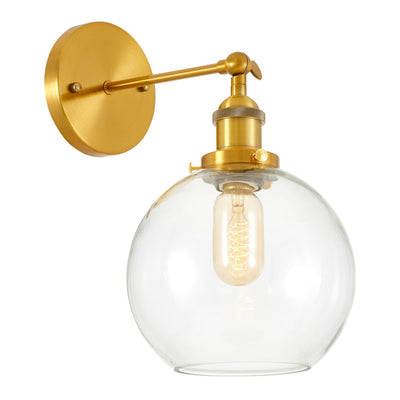 Lumina Deco Navarro 1L wall sconce lamp E27, D 18cm