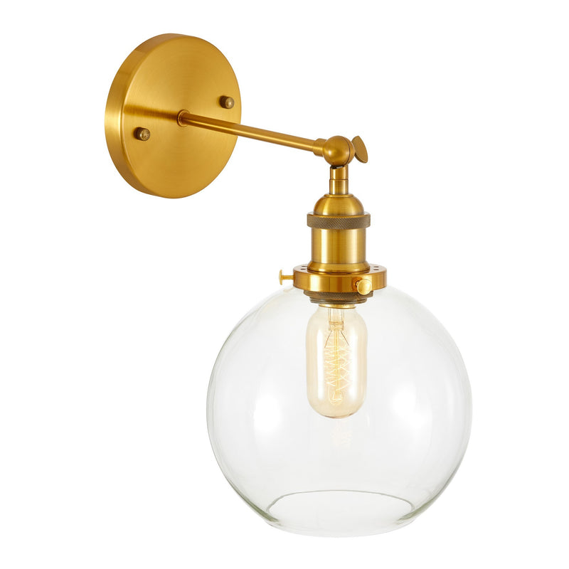 Lumina Deco Navarro 1L wall sconce lamp E27, D 18cm