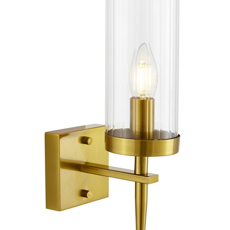 Lumina Deco Moratti 1L wall sconce lamp E14, H 40cm