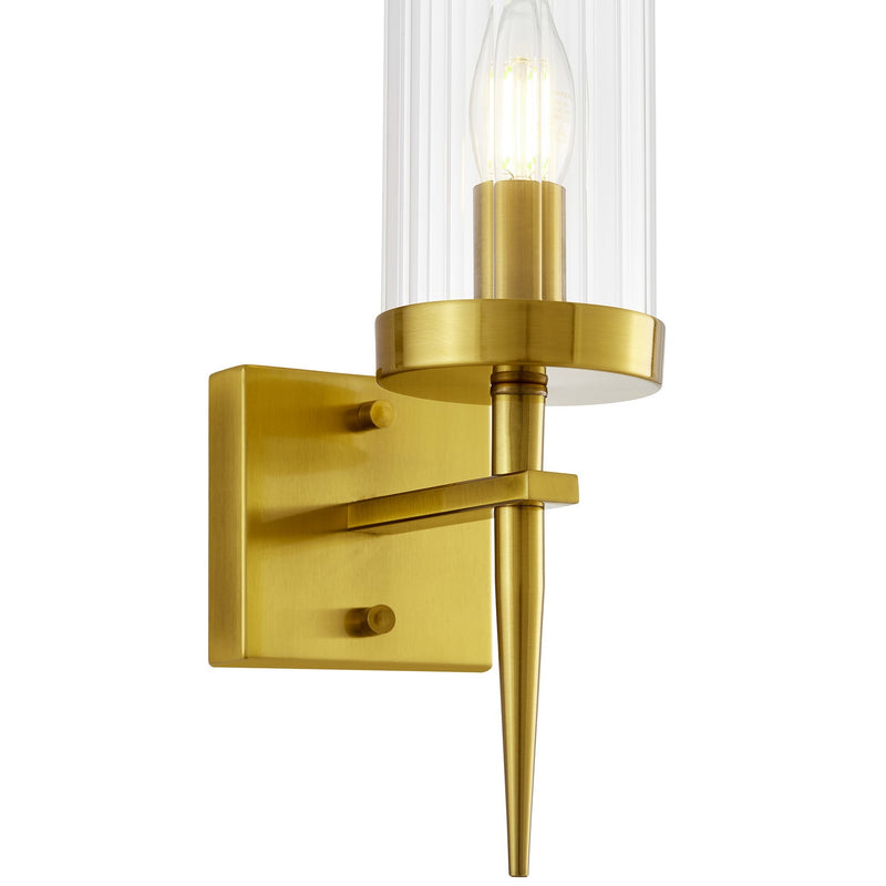 Lumina Deco Moratti 1L wall sconce lamp E14, H 40cm