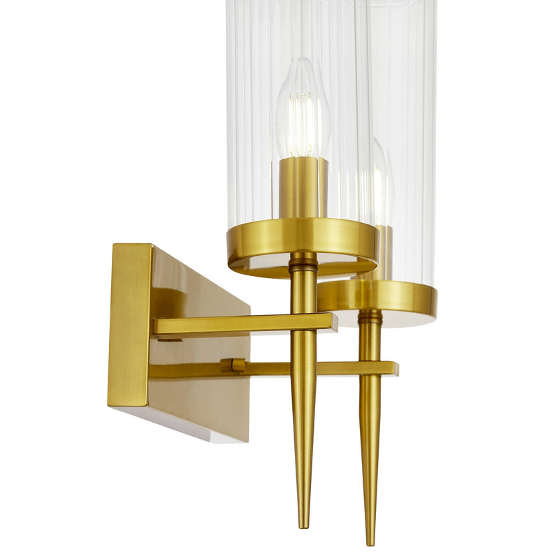 Lumina Deco Moratti 2L wall sconce lamp E14, H 40cm