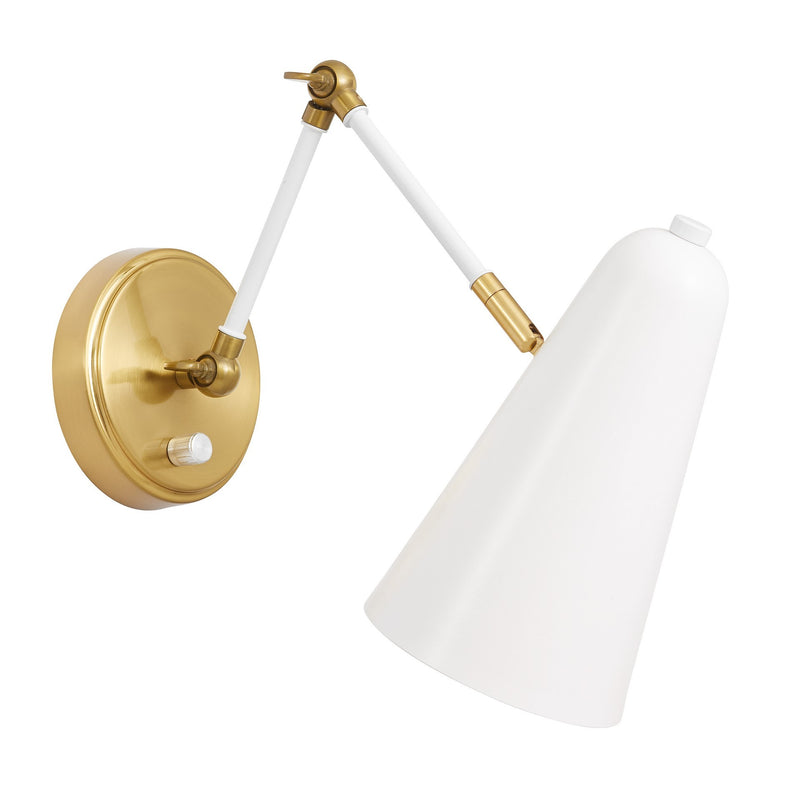 Lumina Deco Ron 1L swing wall lamp E14, H 22cm