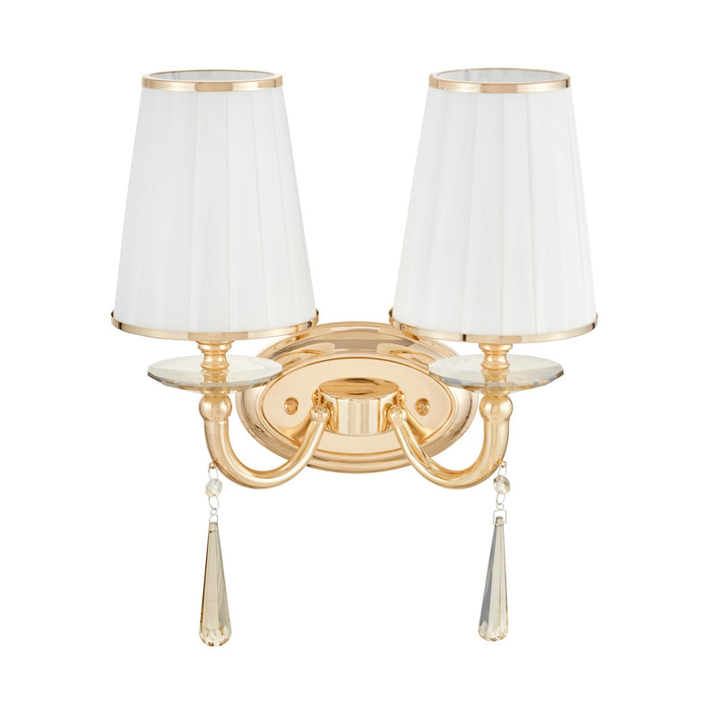 Lumina Deco Fabione 2L wall sconce lamp E14, H 40cm