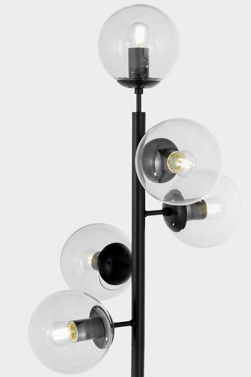 Lumina Deco Fredica 5L floor lamp E27, H 170cm